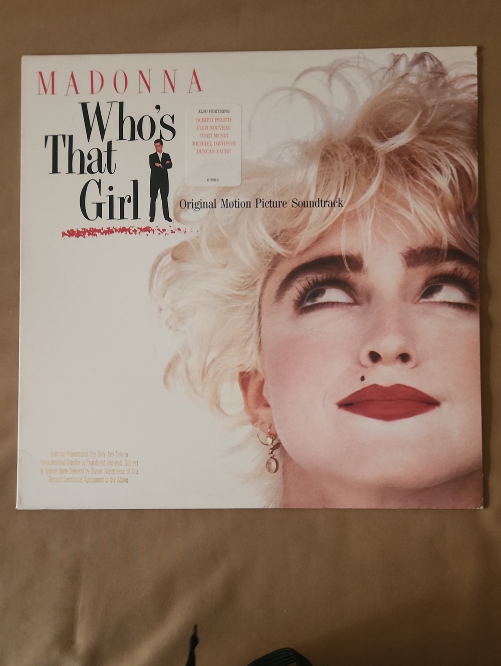 Madonna "Who's That Girl" Soundtrack -- DJ COPY Never Played EX